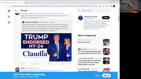 Was Claudia Tenney endorsed by Trump in 2022 in district 24? I call BS