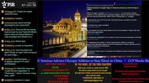 2022-01-19 07:00 EST - Patriots Soapbox AM: with LadyRWB , MykelJaye & DD