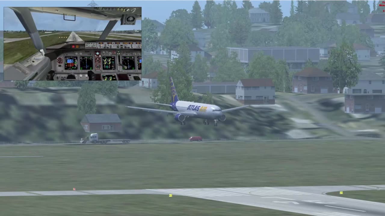 Smooth landing of Atlas Air B763 at Seattle (FSX) - The Delta Virtual