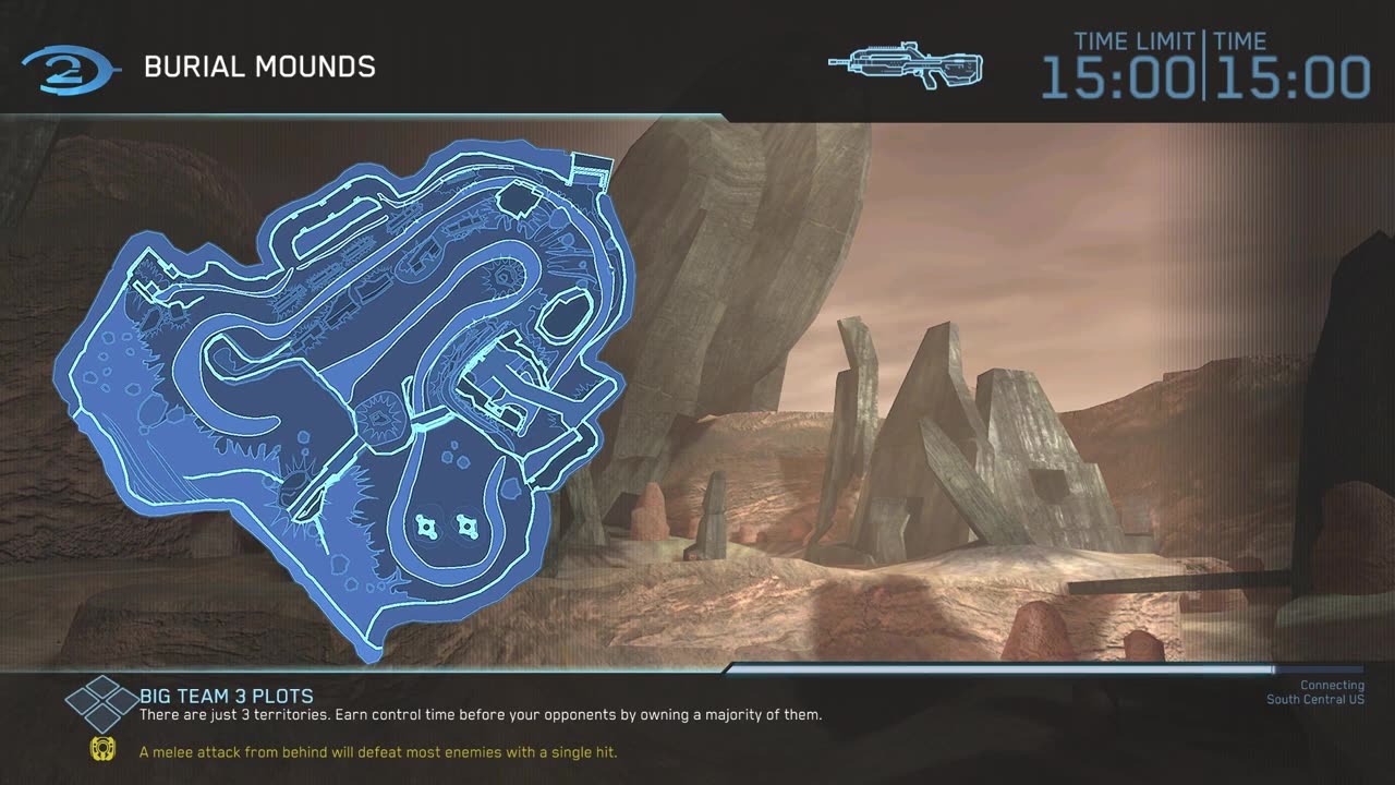 Halo 2 Classic Big Team - Big Team 3 Plots on Burial Mounds Multiplayer Gameplay