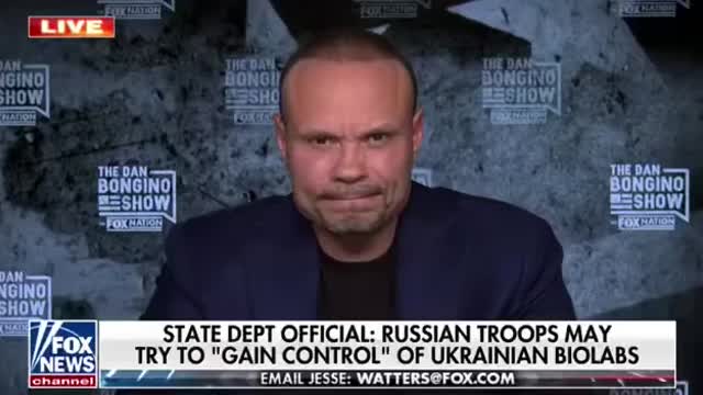 Dan Bongino speaking about the bio labs in Ukraine