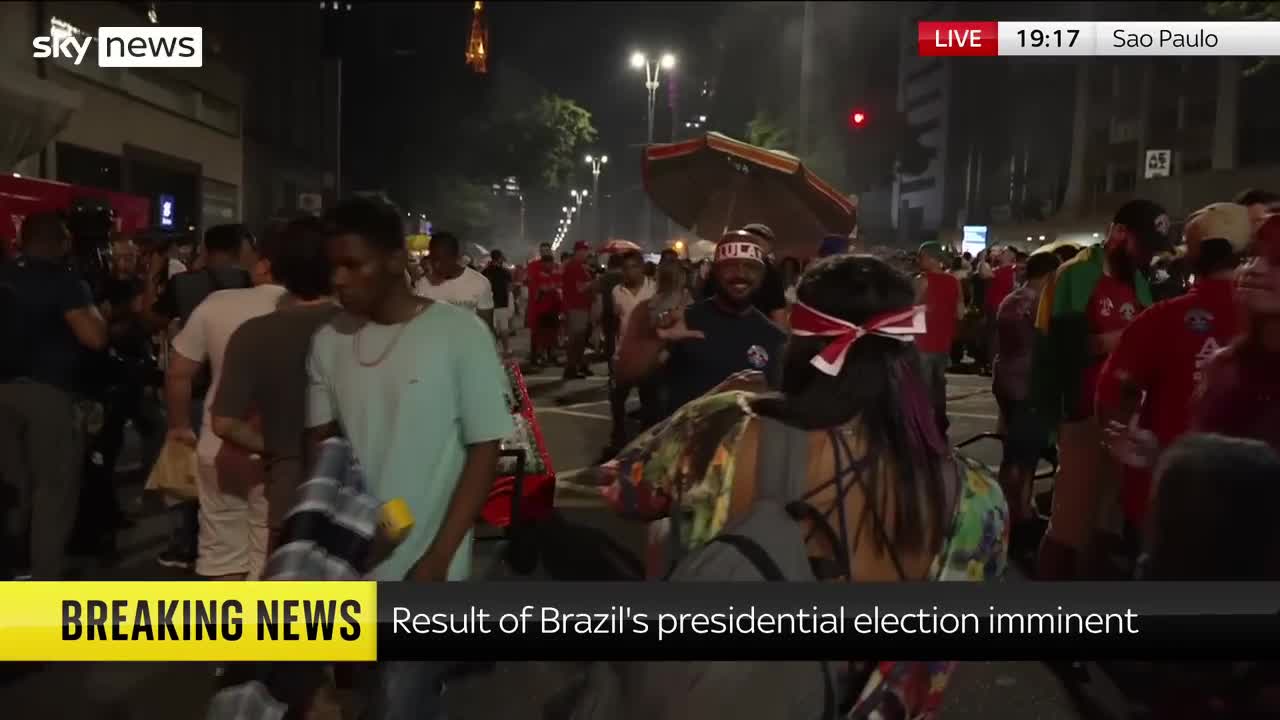 Lula supporters jubilant in Sao Paulo as they smell victory