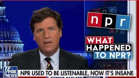 Tucker Carlson GOES OFF on NPR.