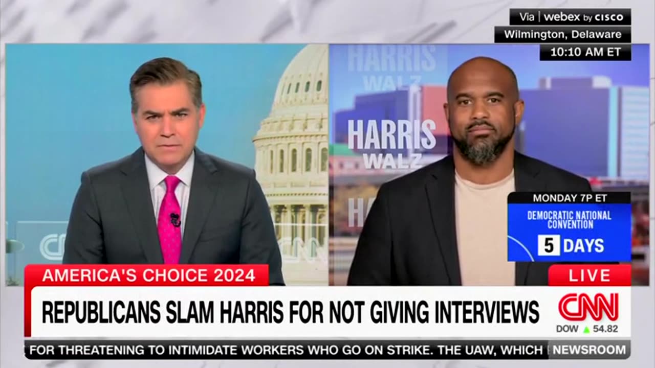 CNN's Jim Acosta Repeatedly Presses Harris Campaign Spox About Lack Of Press Conferences