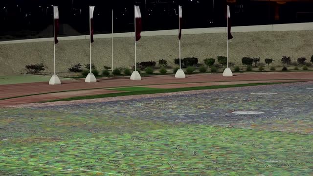 World's largest artwork in Qatar tells history of World Cup