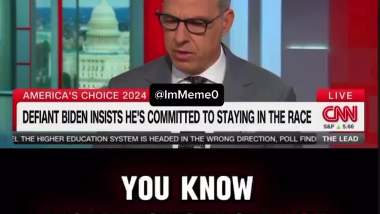 Jake Tapper Excoriates Biden