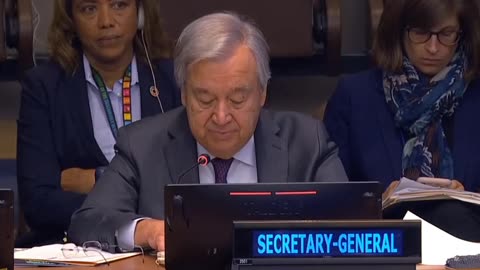 NOW - UN chief: "Humanity has opened the gates of hell."
