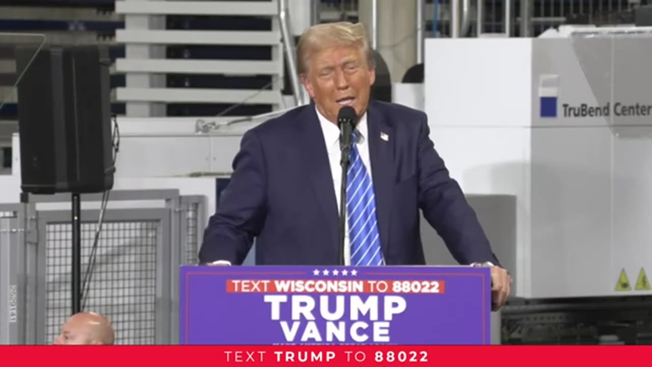 President Donald Trump in Milwaukee Wisconsin 10/1/24