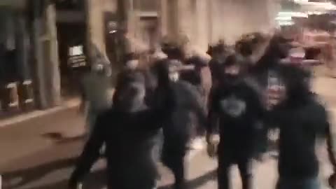 French patriots March streets ready to defend their country