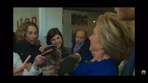 Hillary shows'em her dance move!