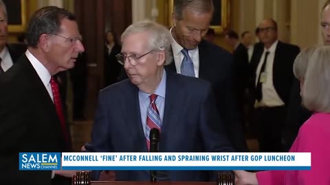 Mitch McConnell ‘Fine’ After Falling And Spraining Wrist After GOP Luncheon