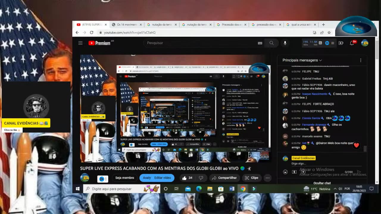 Canal Evidências - cjw51sC5ahQ - ACABANDO COM AS MENTIRAS DOS GLOBI GLOBI ao VIVO 🌏🤺