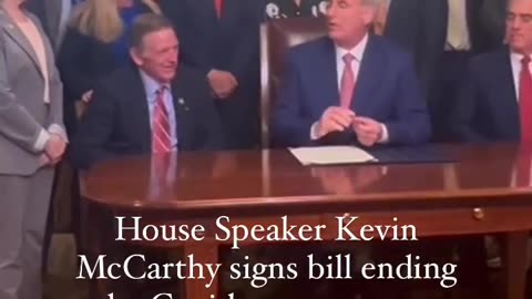 BREAKING: House Speaker McCarthy Signs Bill Ending The Covid-19 Emergency Declaration