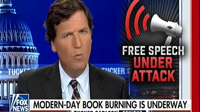 Tucker Carlson calls out the Left for book banning