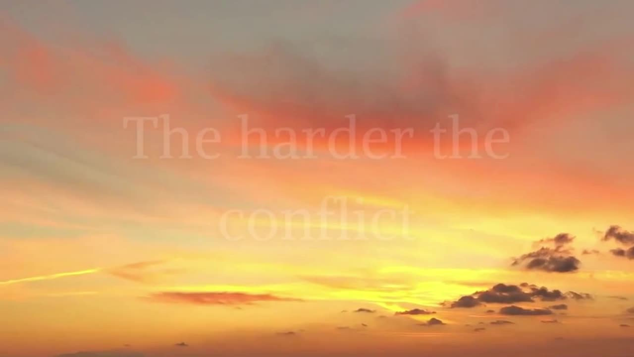 The harder the conflict #motivation #trending #viral #youtubeshorts