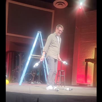 Comedian Juggler Ron Pearson "There is no time!"