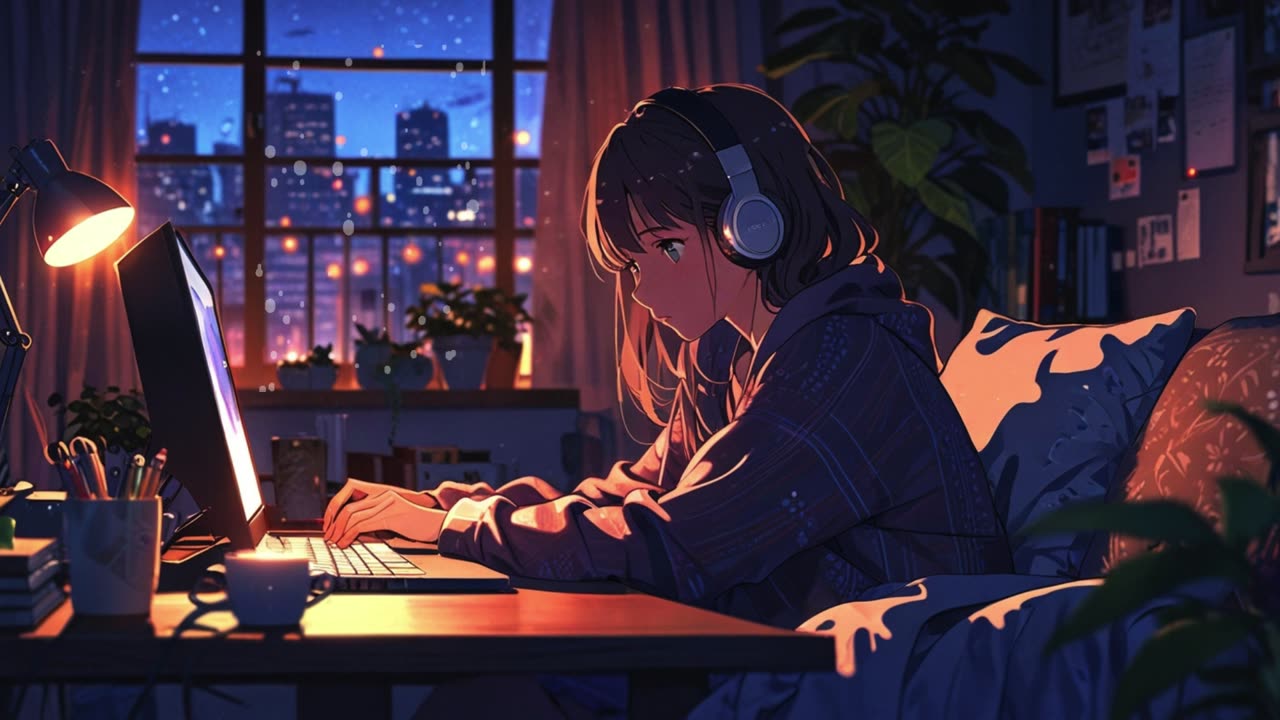 Lofi Study Beats 2024 🌙 [relaxing music to focus/study to]