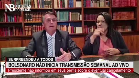 Bolsonaro surpreende e tradicional Live Semanal não é transmitida