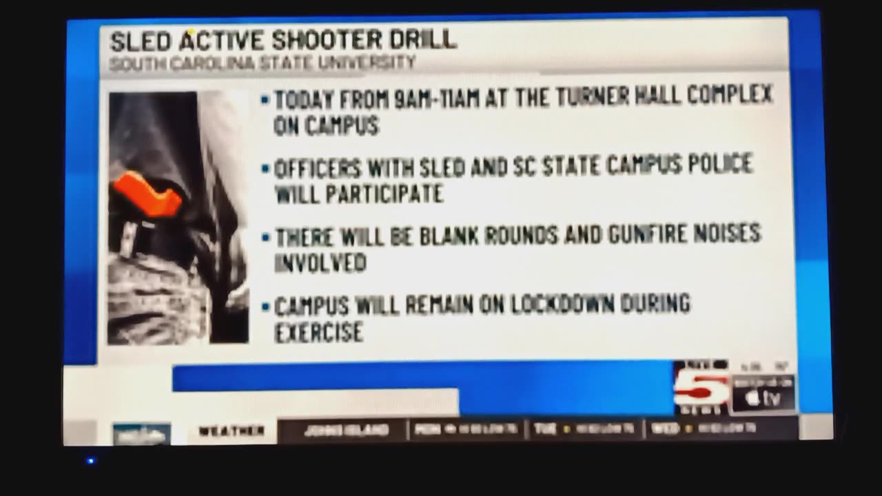 SC LAW ENFORCEMENT CONDUCTING ACTIVE SHOOTER DRILL.