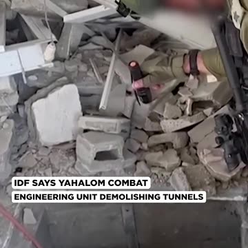 Israeli forces demolish tunnels in Gaza strip Amid ground offensive.