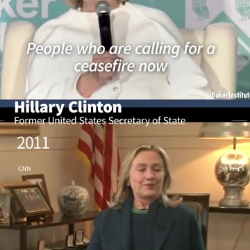 CLINTON: CEASEFIRE 'GIFT TO H@M@S’