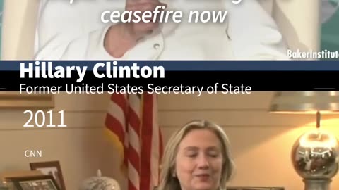 CLINTON: CEASEFIRE 'GIFT TO H@M@S’