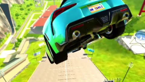 which car jump longest? #short #beamng