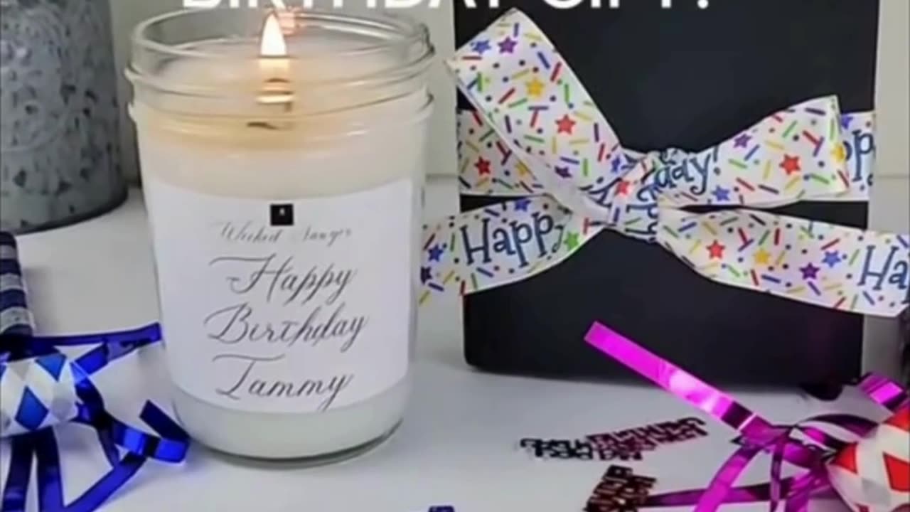 Sweet Water Decor, Happy Birthday Candle - Vanilla🕯️