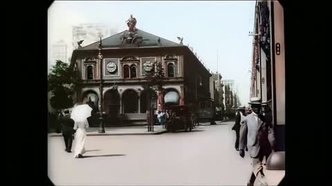 New York 1911 (New Version) in Color [60fps, Remastered] w_sound design added