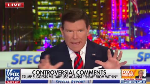 Bret Baier admits that he aired the wrong Trump clip during his interview with Vice President Harris