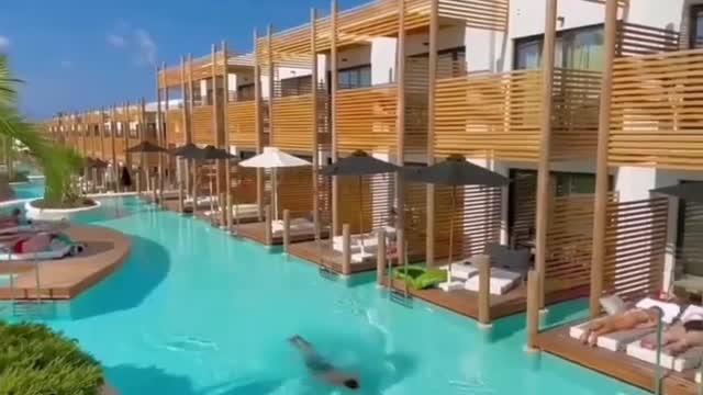 hotel solid swimming pool😍