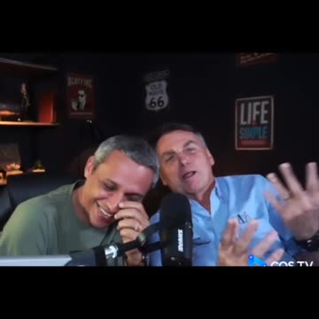 Jair Bolsonaro no estúdio de gravação do Deputado Federal Gustavo Gayer-completo