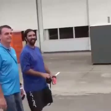 Presindent BOLSONARO and ME, the most Humble person in Brazil, walk to my FORD MAVERICK GT 1974