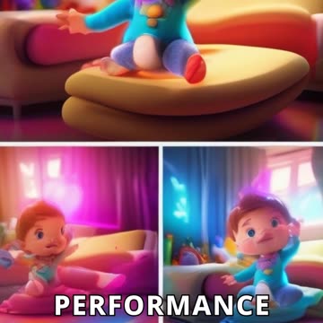 Toddler Tries to Dance Like a Cartoon Character