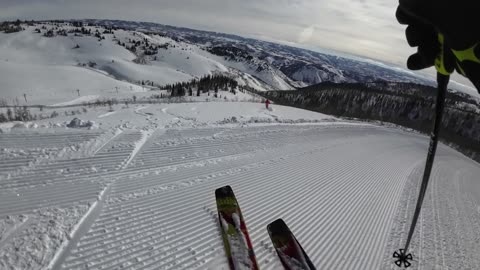 3/7 #3 off the shoulder of cherry ridge great snow and crash :O)