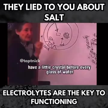 They lied about the salt…
