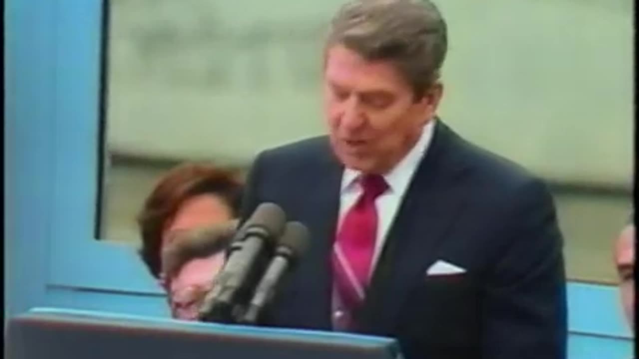 June 12, 1987 - Network Breaks In for President Reagan's Speech from West Berlin
