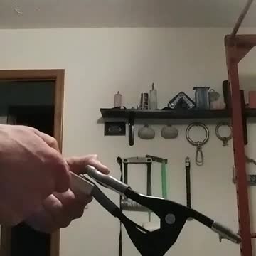 Hardware store clamp thumb pinch