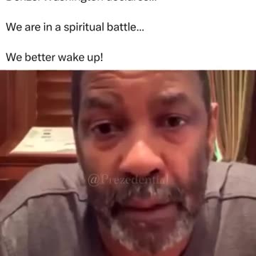 Denzel Washington says God is sending us a message and it’s not a joke