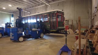 Trolley Suspended In The Air In Belmont