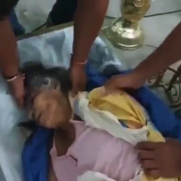 Lady is alive in casket during funeral