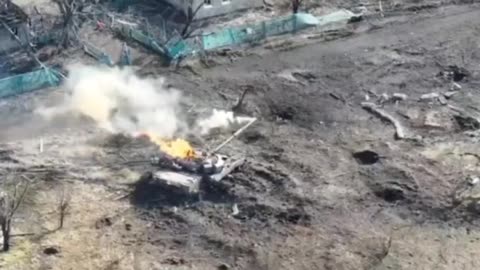 Insane Video of Russian Tank Ammo Cooking Off After Just One Grenade