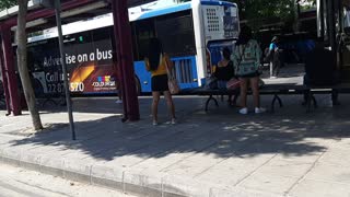 Cyprus Nicosia bus stop 2021