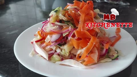 Easy Vegetable Salad!! The salad that helps lower cholesterol and boost immune system!! Cancer Free