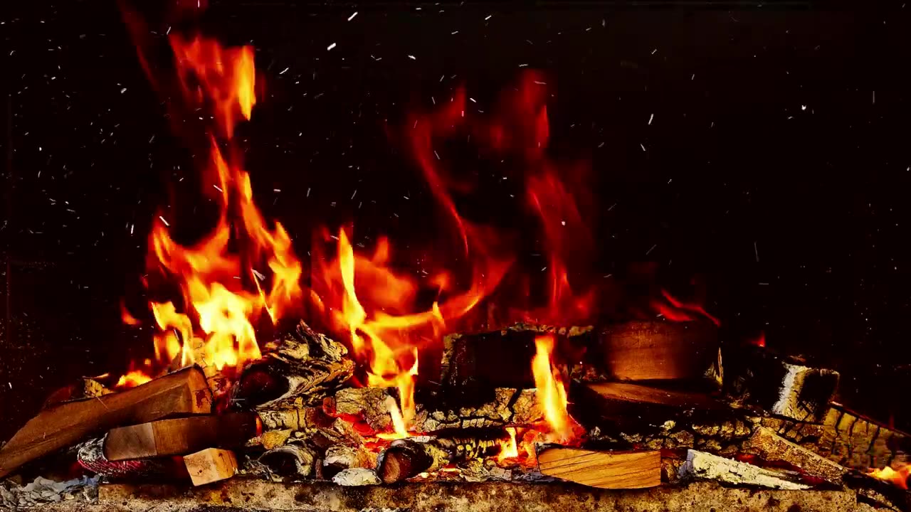 Cozy Fireplace and Crackling Fire for Relaxation, Sleep and Study