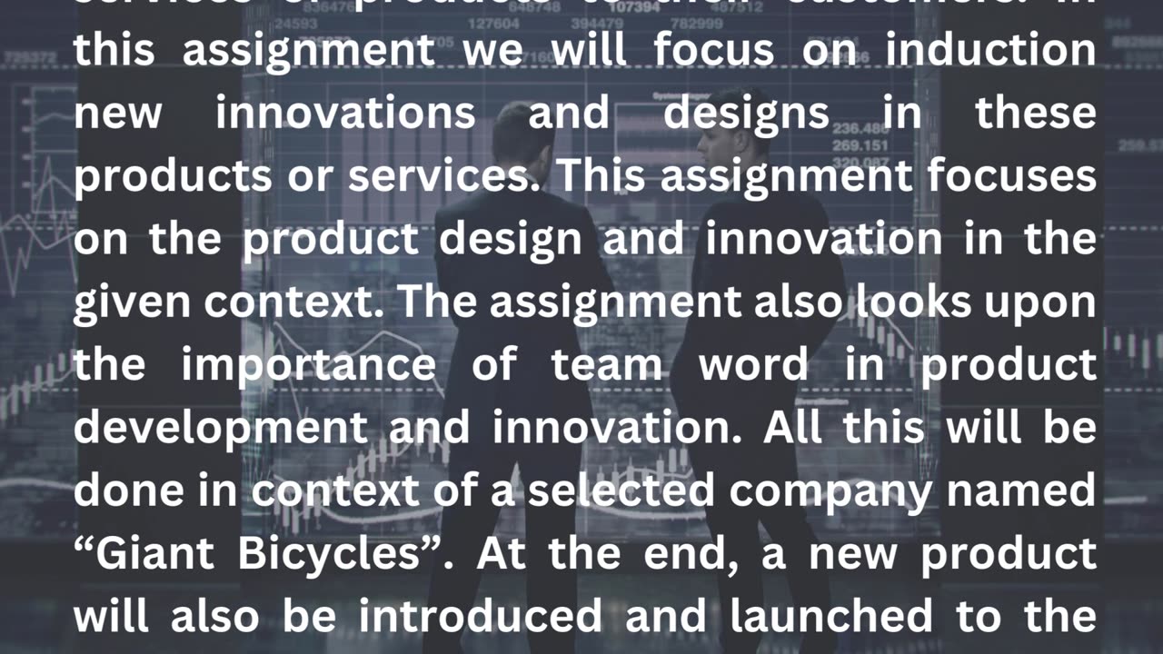 How to Create HND in Business Unit 22 Product and Service Development on Giant Manufacturing Co. Ltd