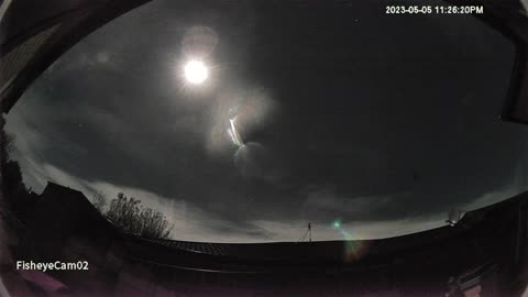WOW! 4K Moon Flares with Water looks like a mothership + Night Blue Sky -The Out There Channel May 2023