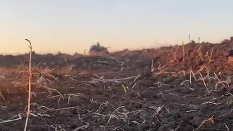 Russian equipment destroyed by Ukrainian soldier.