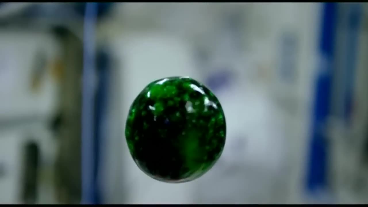 Amazing NASA science experiment filmed in space