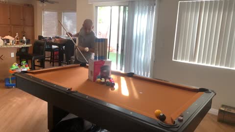 Incredible Pool Trick Shot! Perks Of The Quarantine